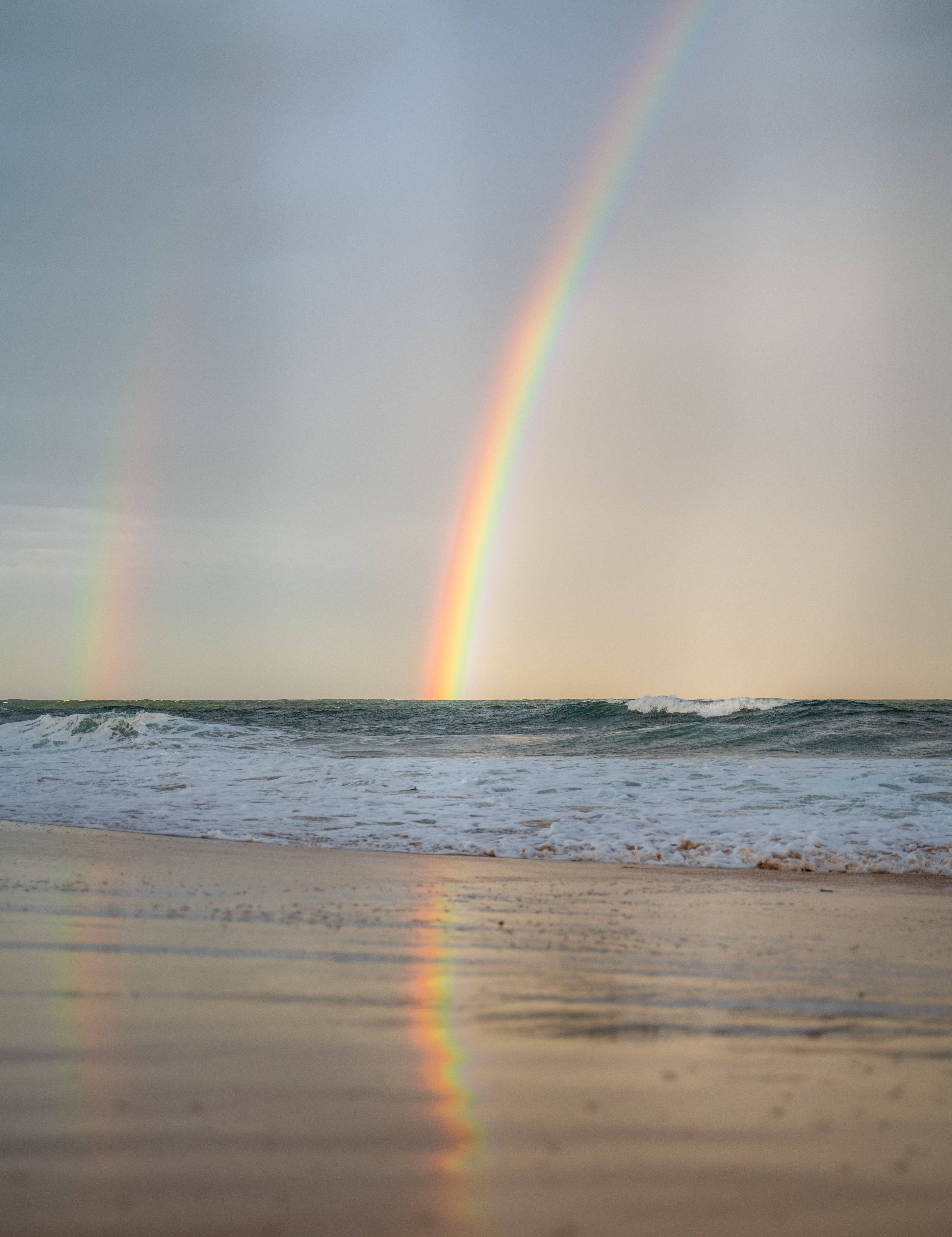 Rainbow Beach Android Wallpaper