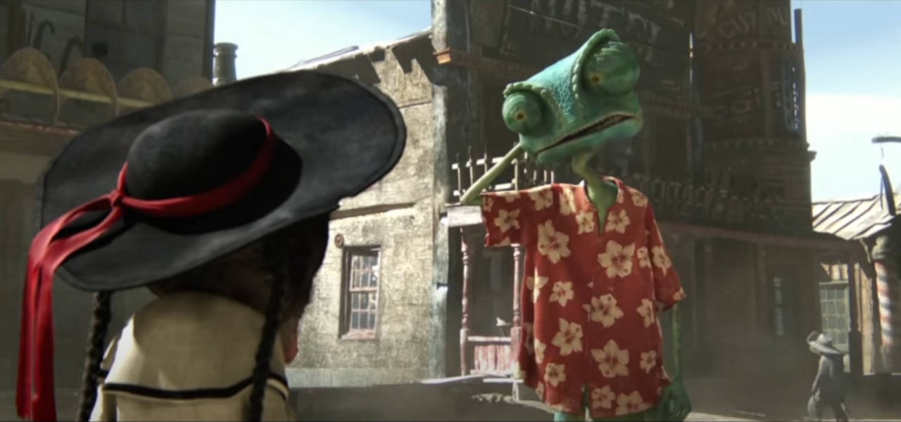 Rango, The Brave Chameleon Sheriff, Intensely Focusing On Something Wallpaper