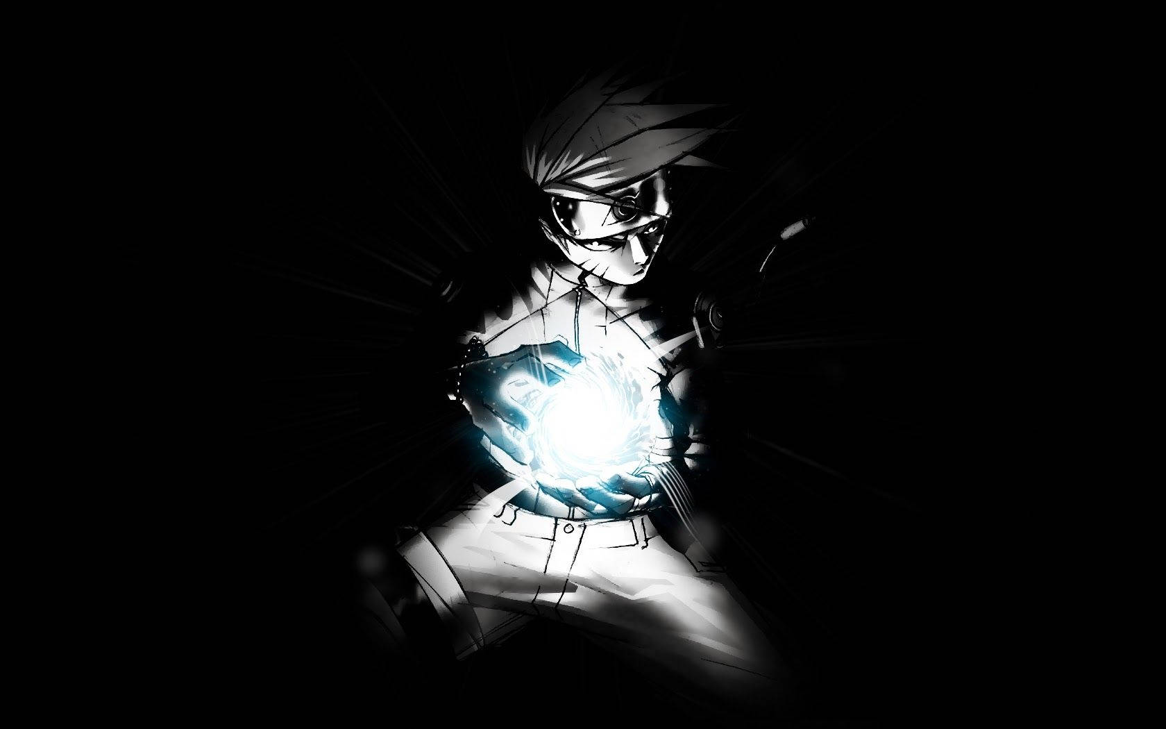 Rasengan Uzumaki Naruto Black Wallpaper