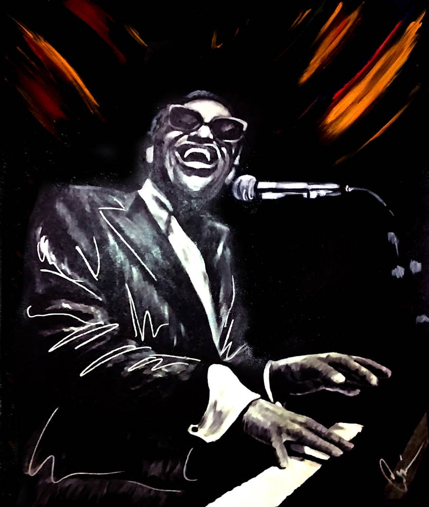 Ray Charles Digital Art Wallpaper