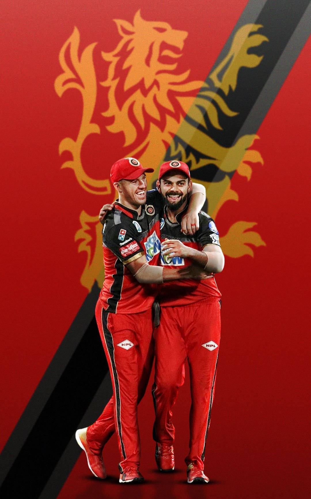 Rcb Teammates Virat And Ab Wallpaper