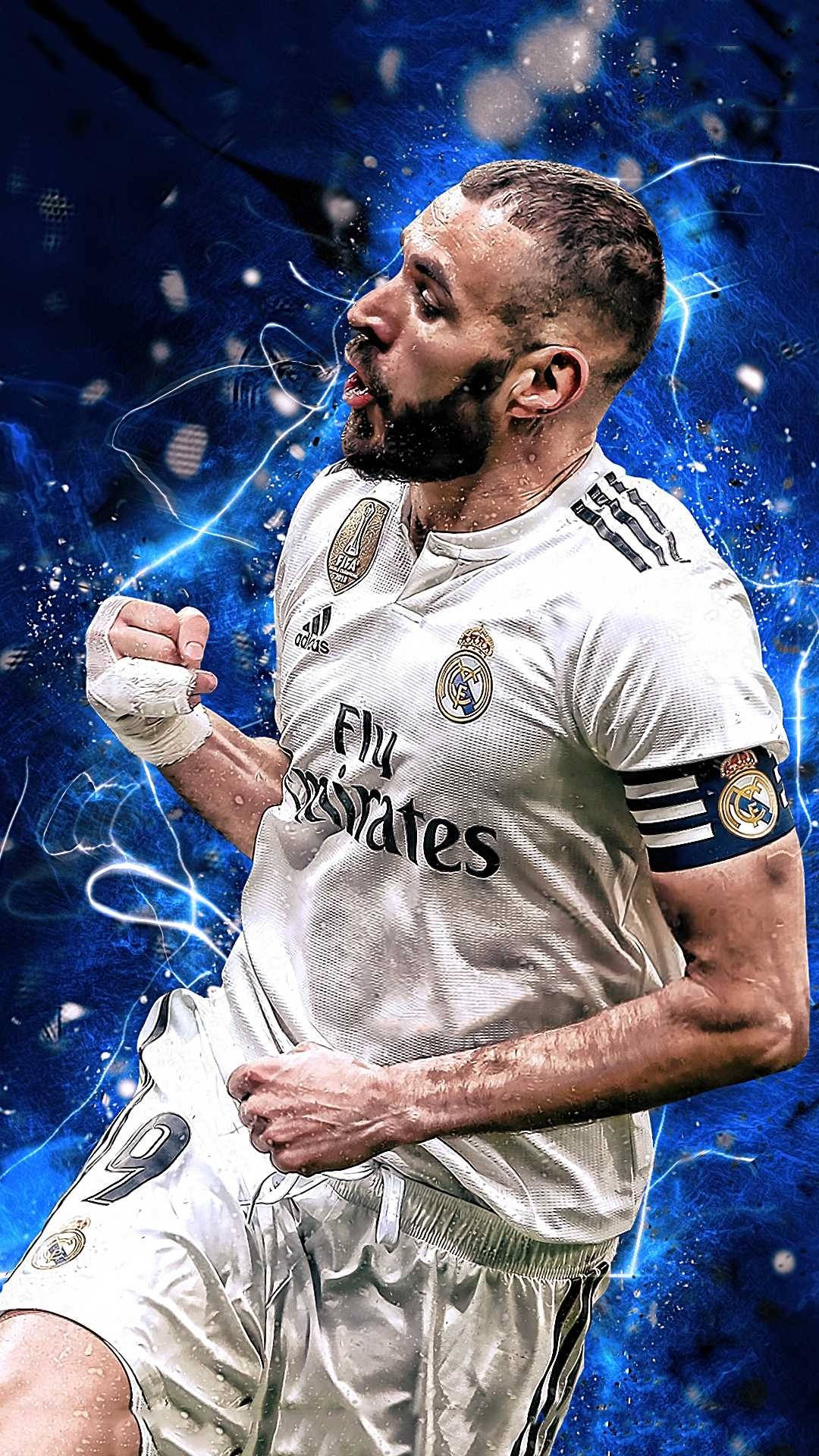 Real Madrid Football Team Karim Benzema Wallpaper