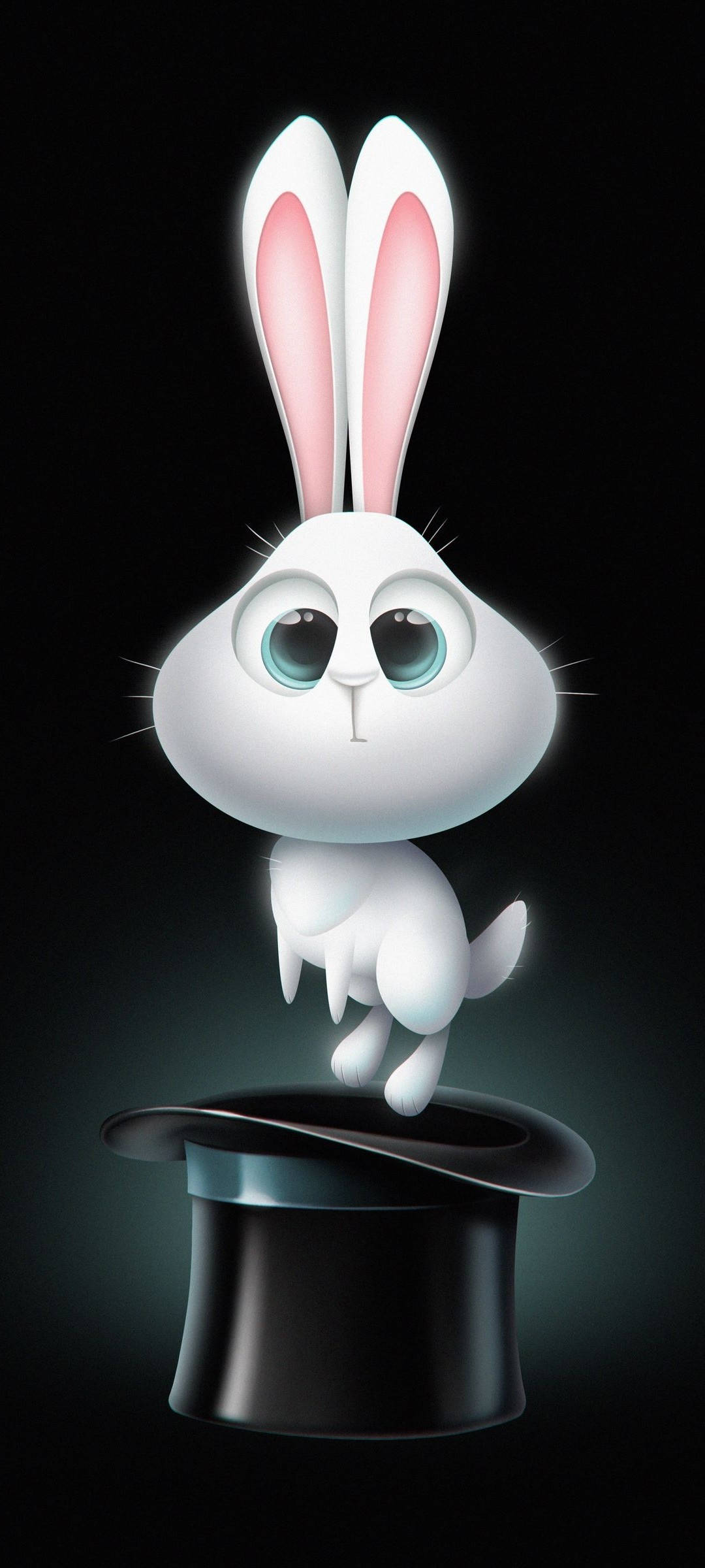 Realme 7 Top Hat And Bunny Wallpaper