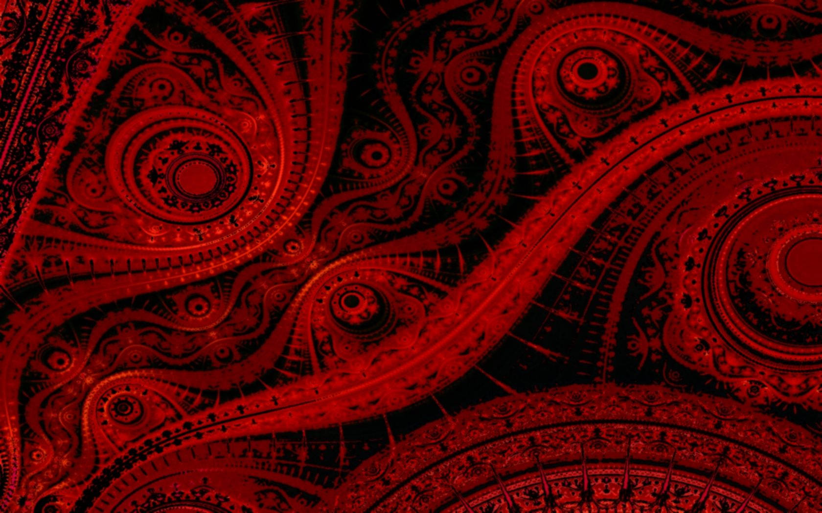 Red Abstract Art Wallpaper