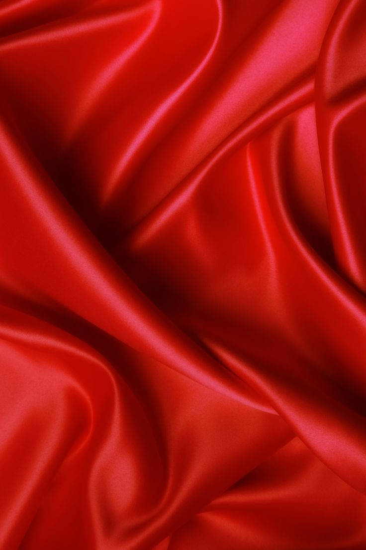 Red Aesthetic Silk Fabric Wallpaper
