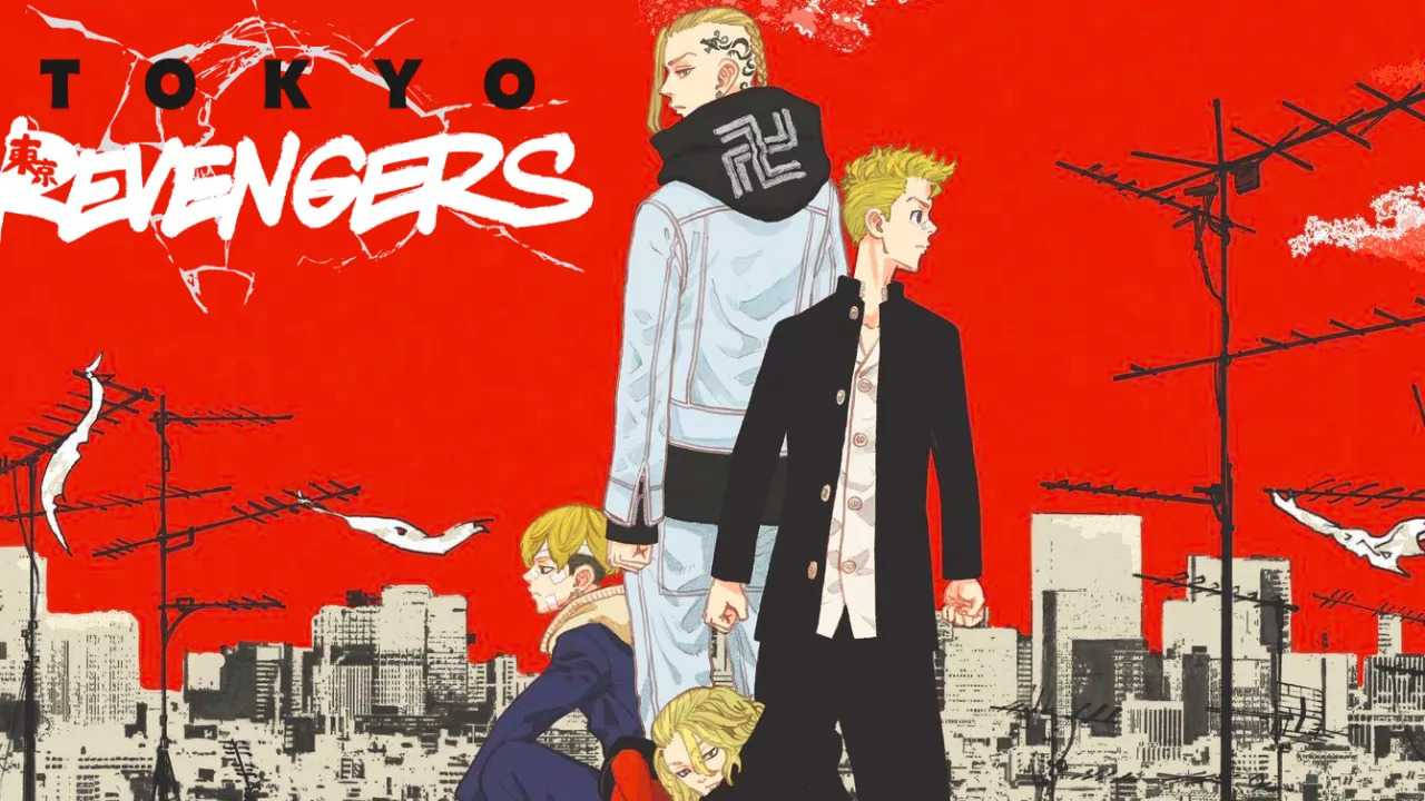 Red And White Tokyo Revengers Aesthetic Wallpaper