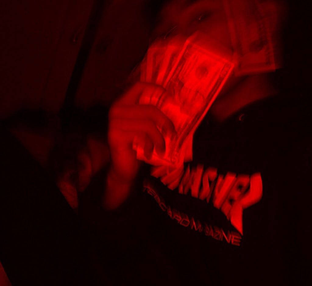 Red Baddie Money Wallpaper