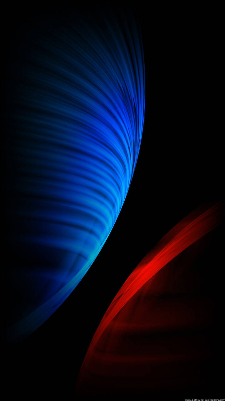 Red Blue Sphere Lock Screen Samsung Wallpaper