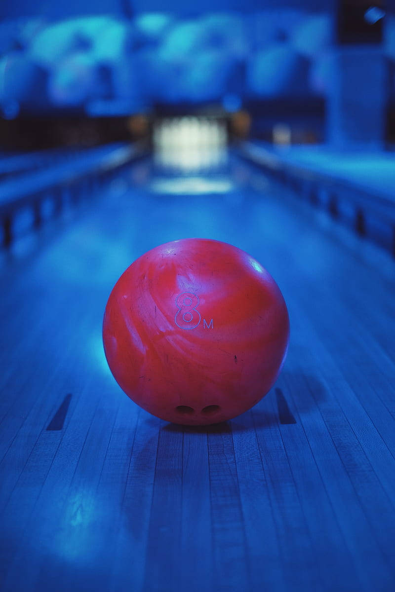 Red Bowling Ball Wallpaper