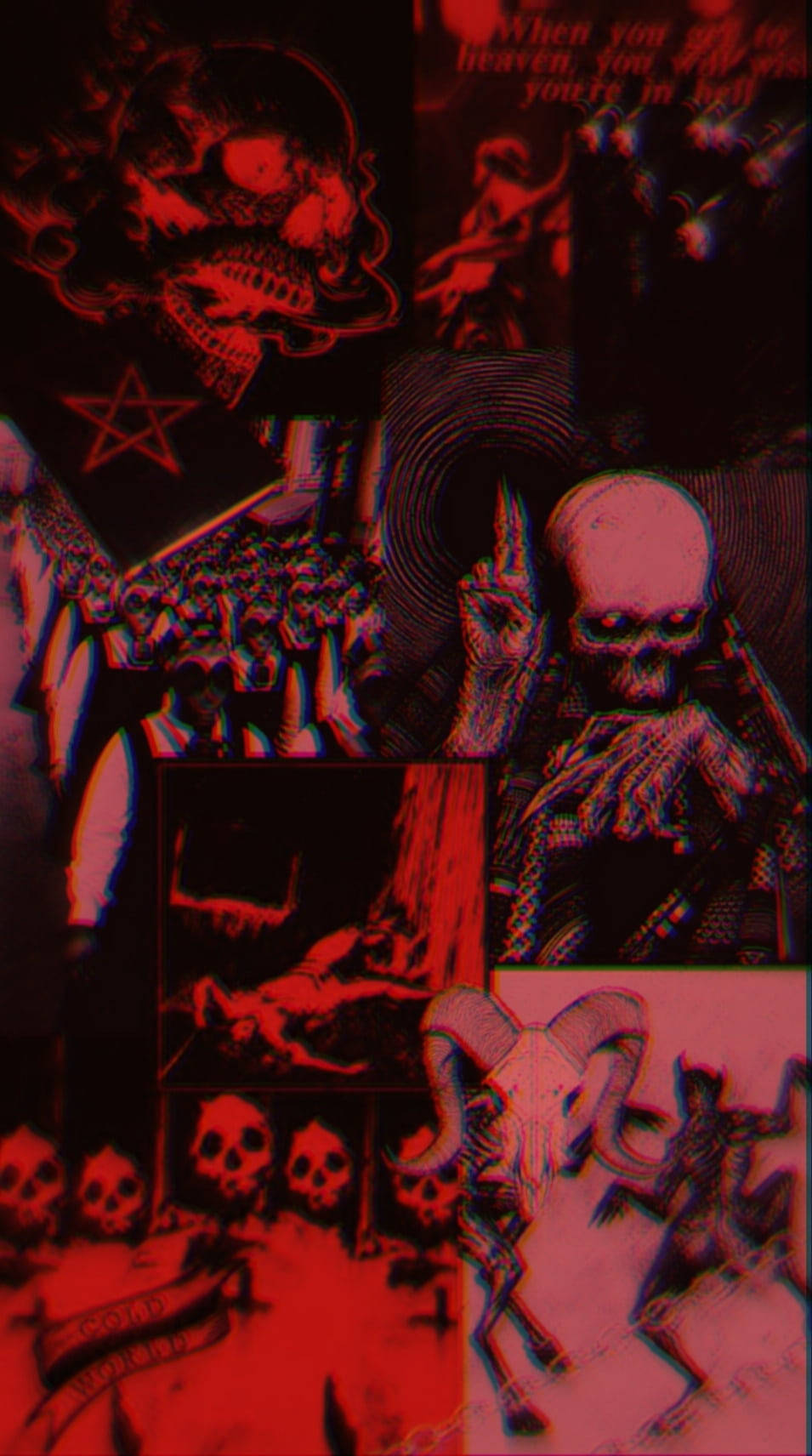 Red Creepy Alt Aesthetic Wallpaper