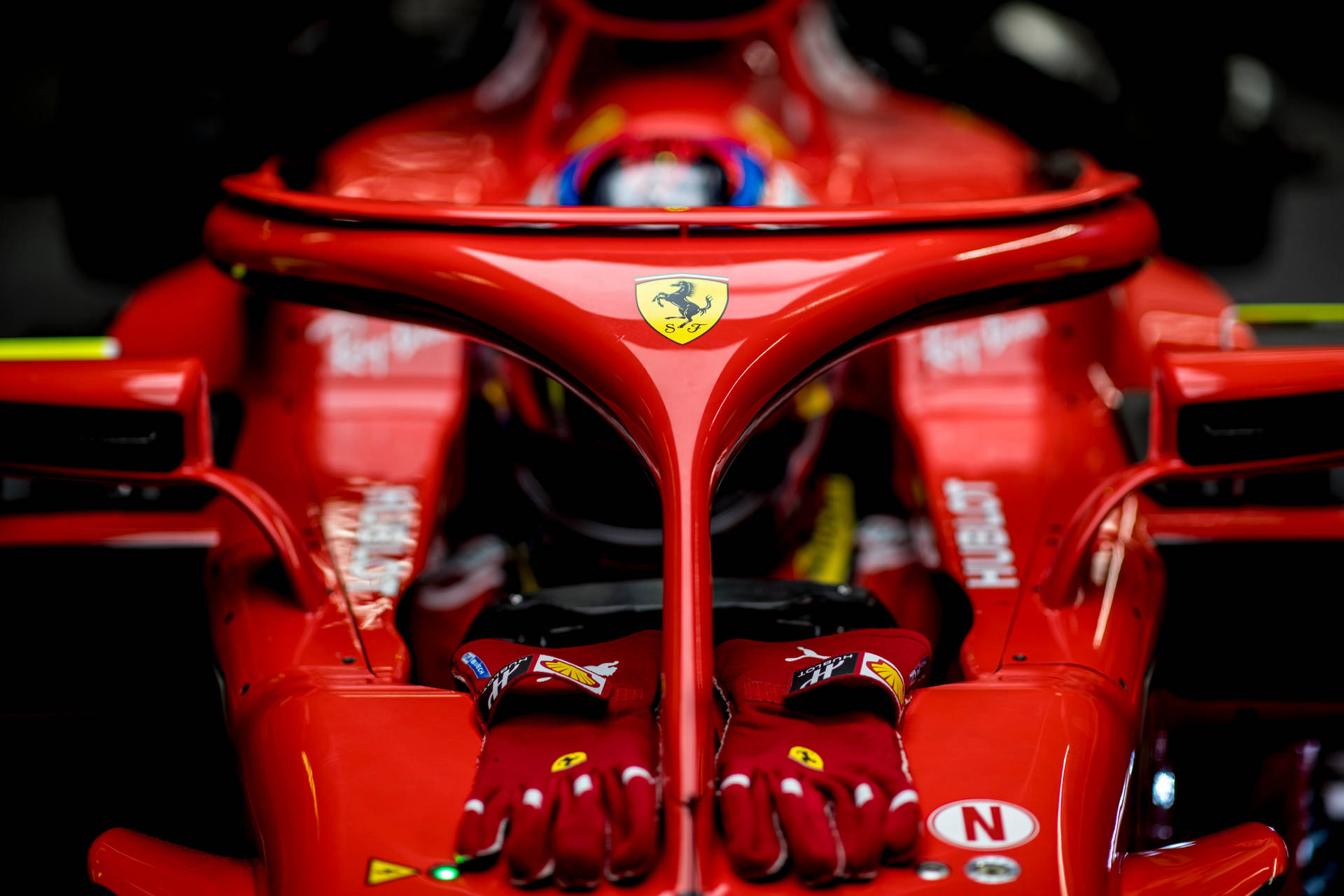 Red F1 Ferrari Interior Wallpaper