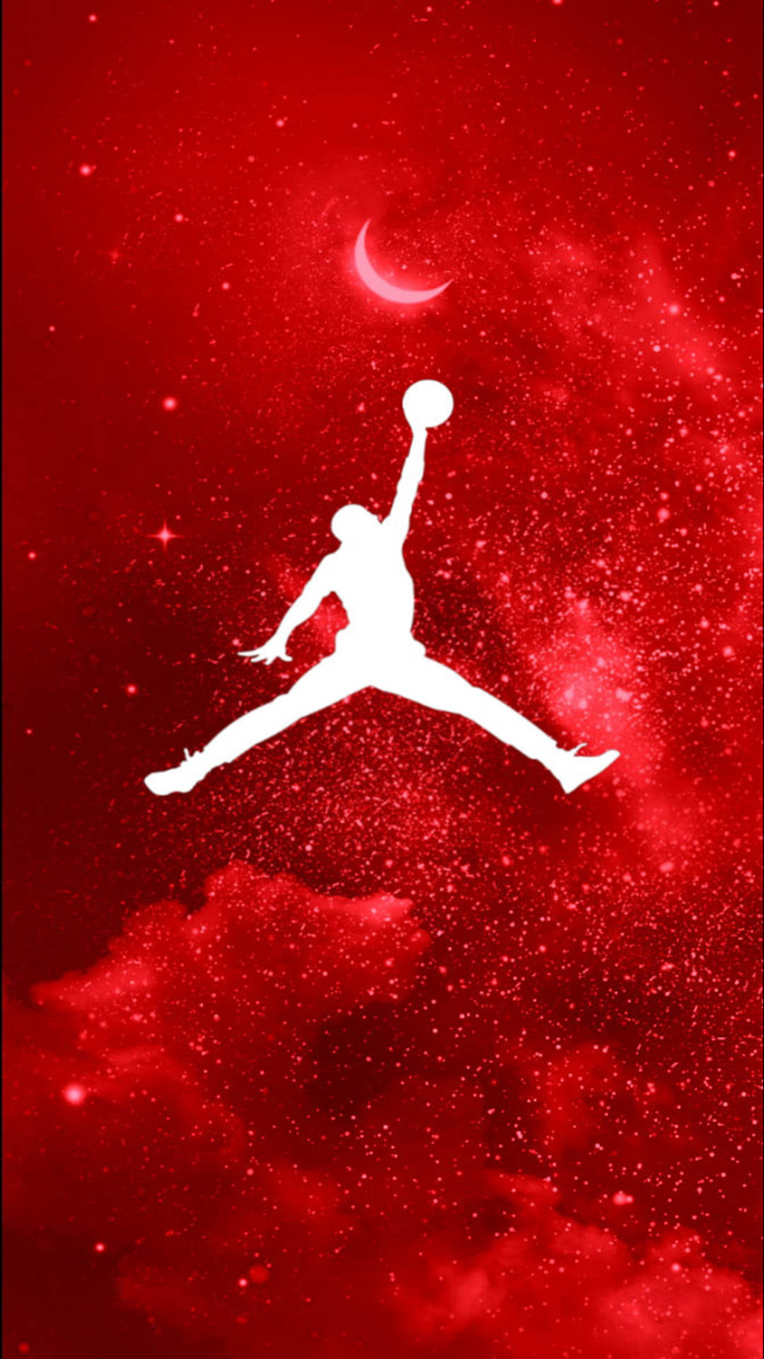 Red Galaxy Air Jordan Logo Wallpaper WallpapersOK