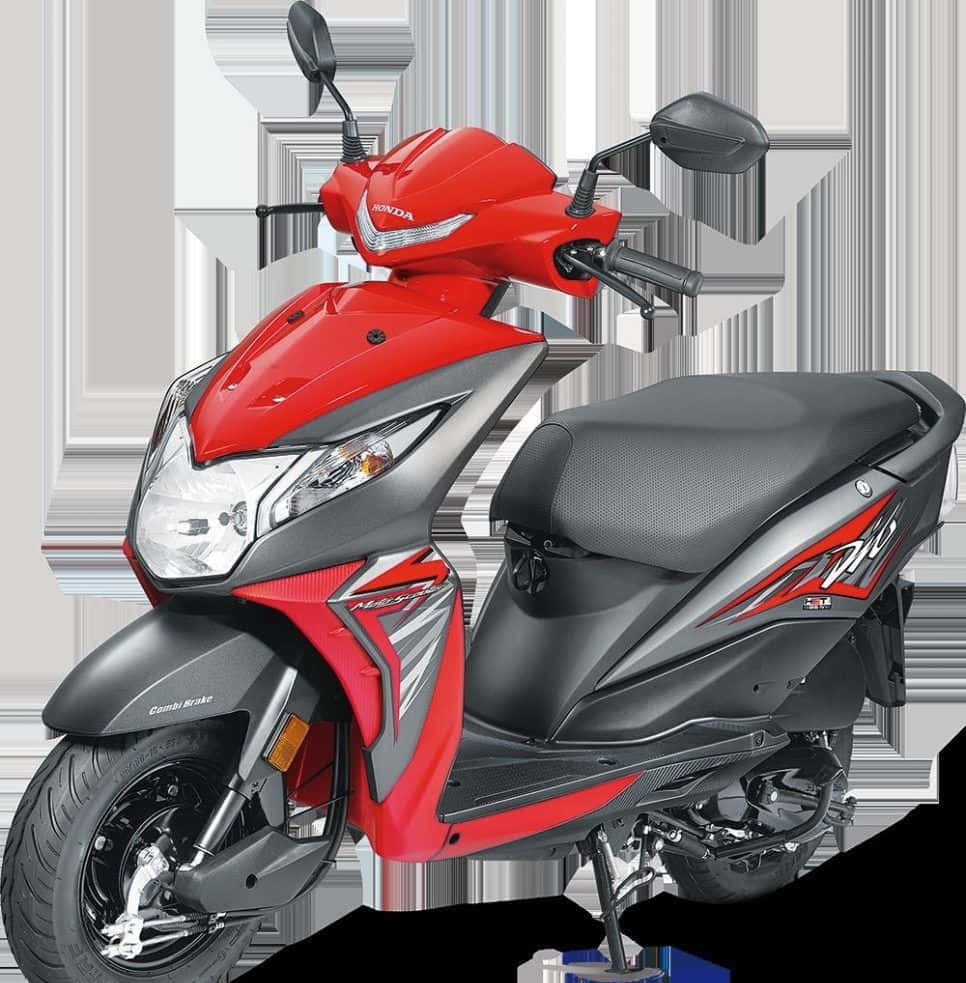 Red Honda Dio Bike Wallpaper