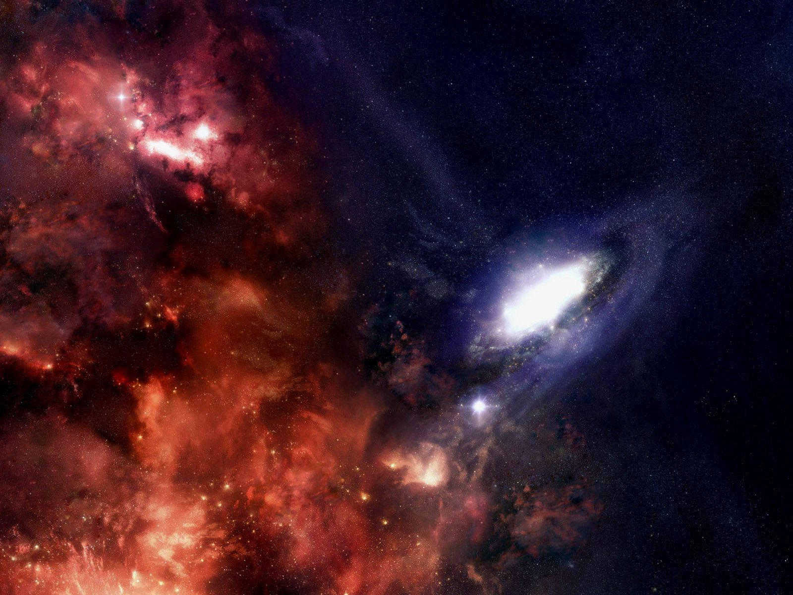 Red Nebula Galaxy Universe Wallpaper