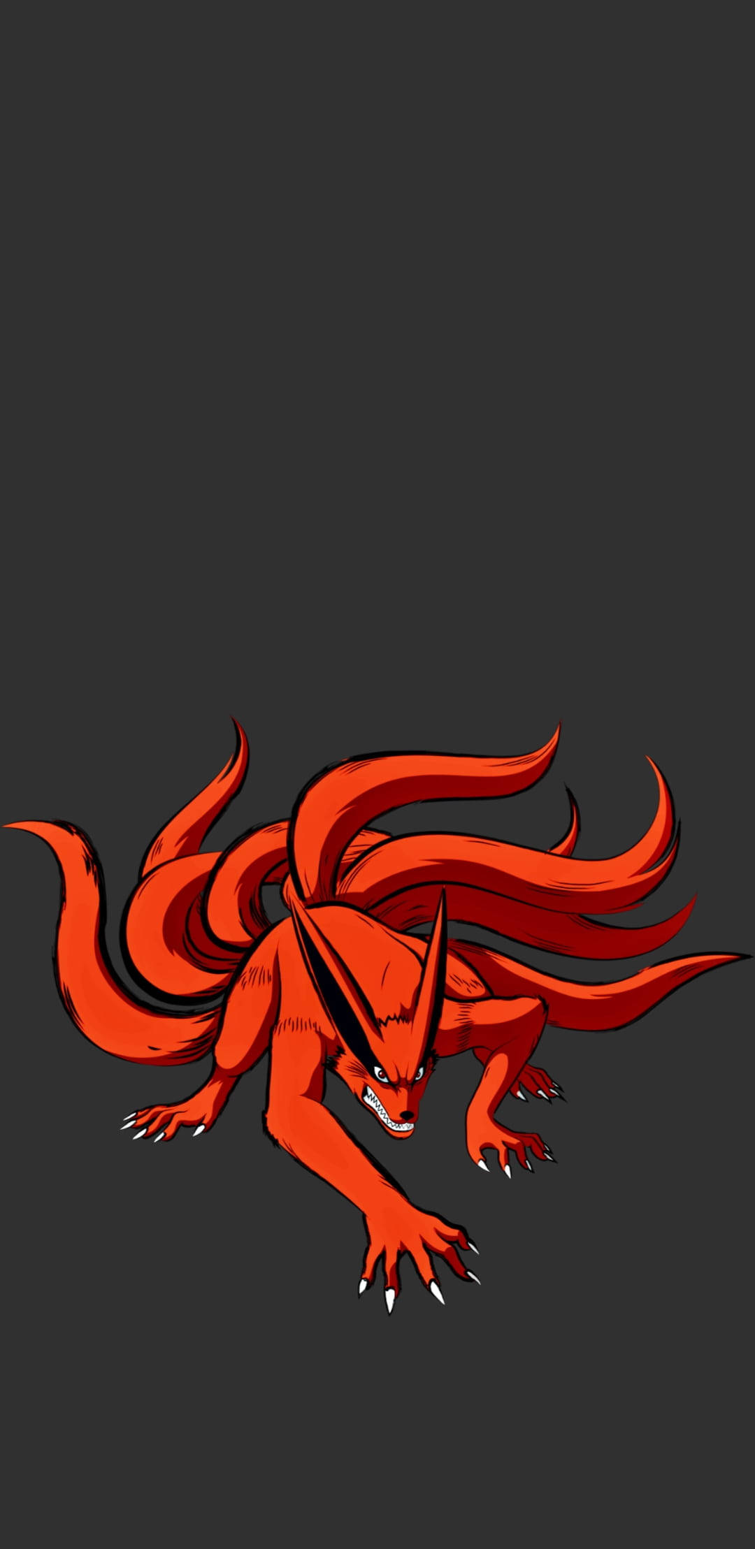 Red Nine Tailed Beast Naruto Kurama Wallpaper