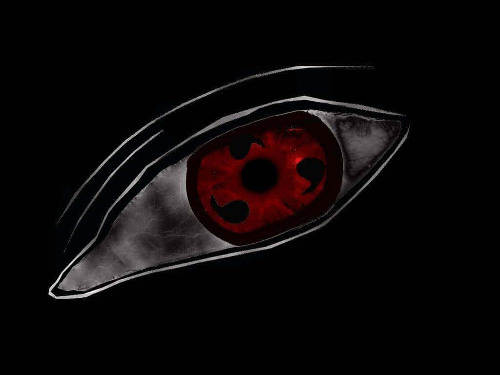 Red Sharingan Eye Drawing Wallpaper