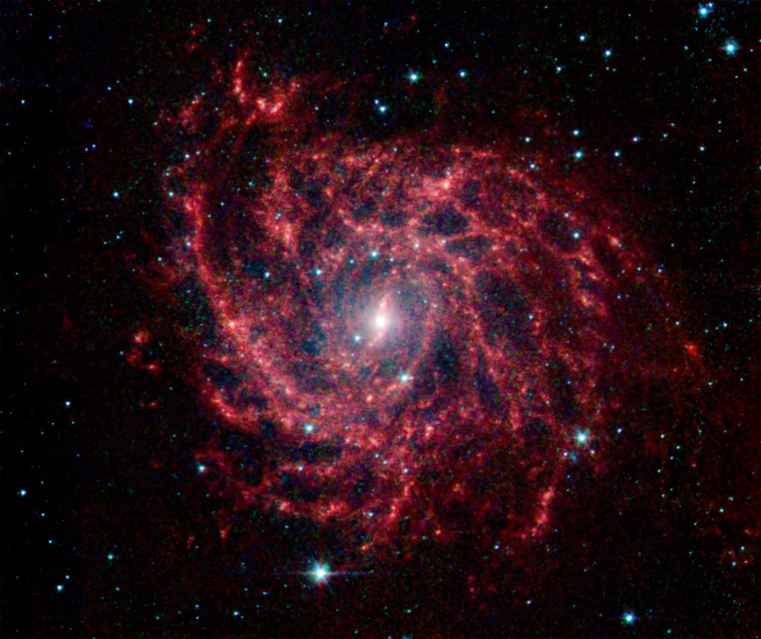 Red Spiral Galaxy Up-close Universal Wallpaper