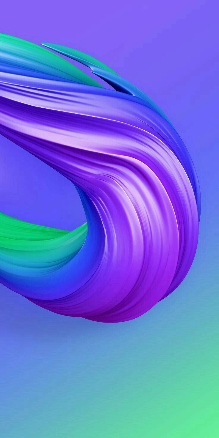 Redmi 9 Purple Green Braid Wallpaper