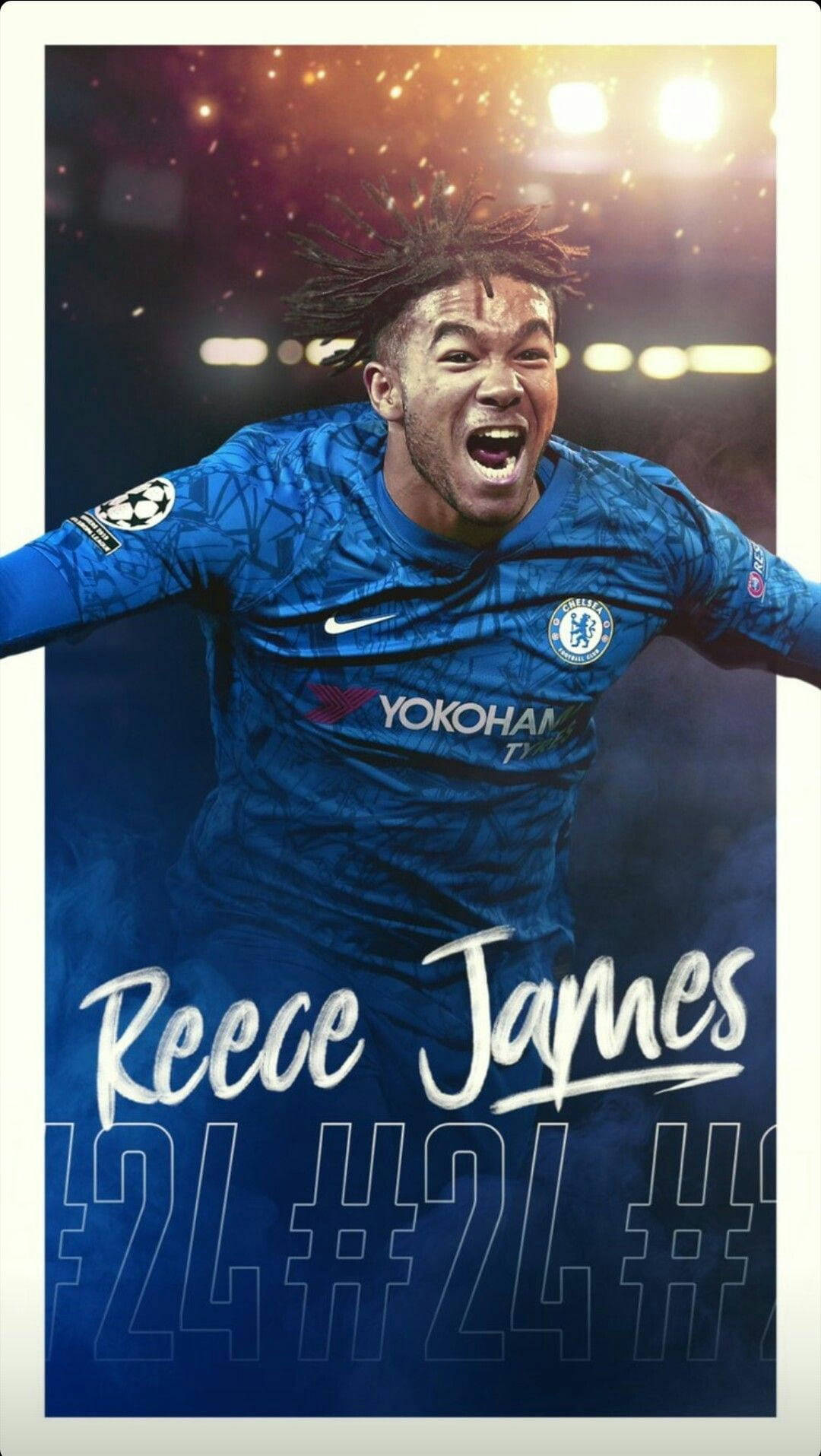 Reece James Name Script 24 Wallpaper