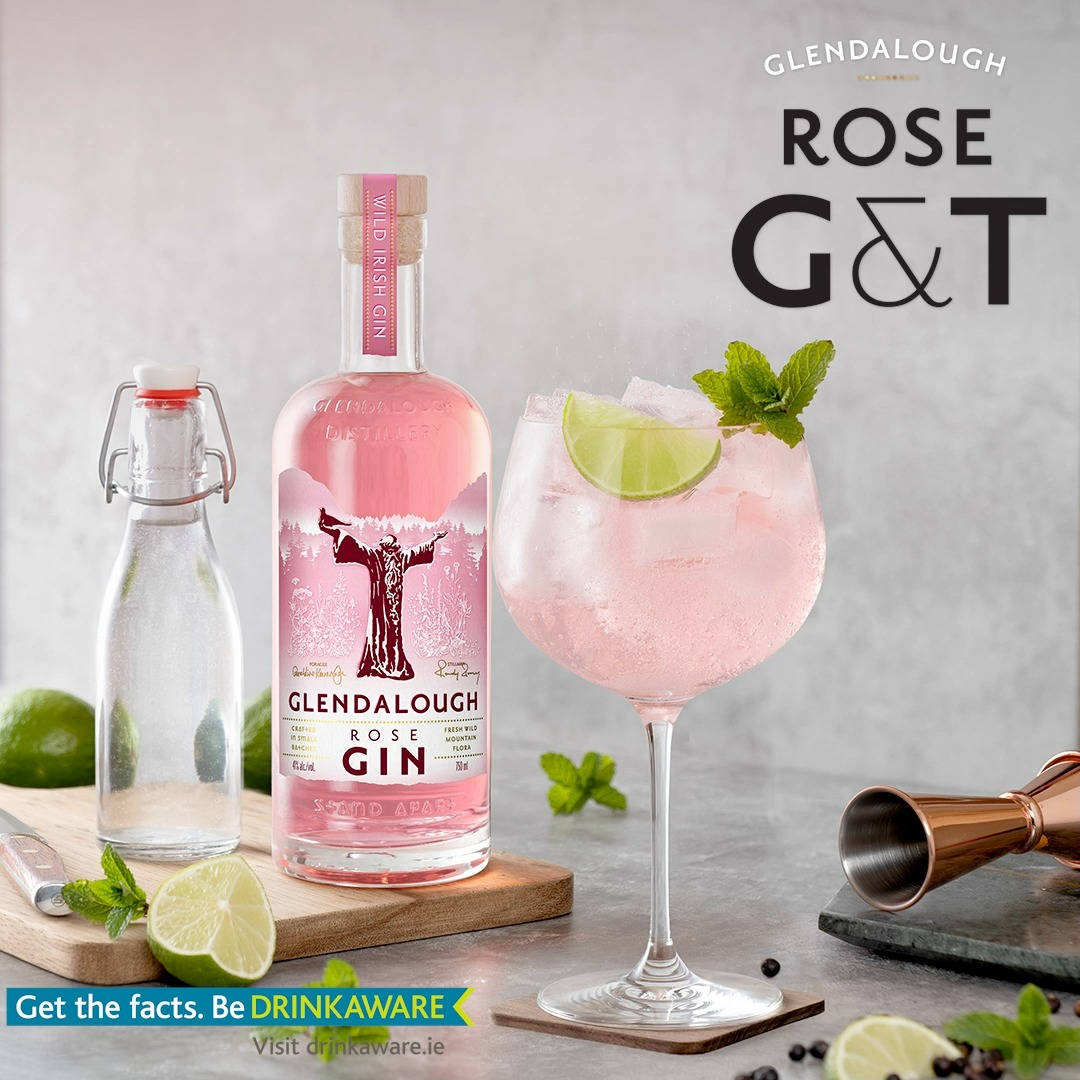 Refreshing Botanical Gin Cocktail With Glendalough Rose Gin Wallpaper