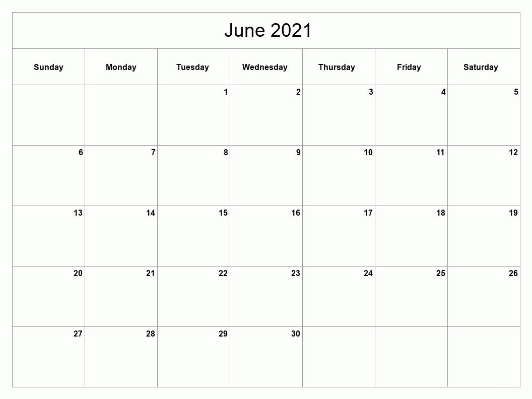 Refreshing June 2021 Calendar Wallpaper