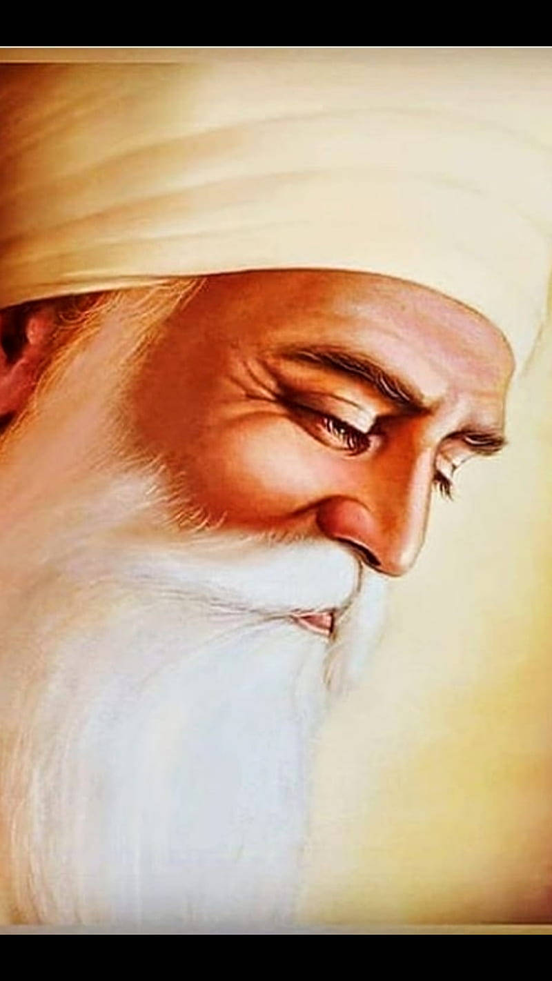 Religious Swami Guru Ji Painting Wallpaper