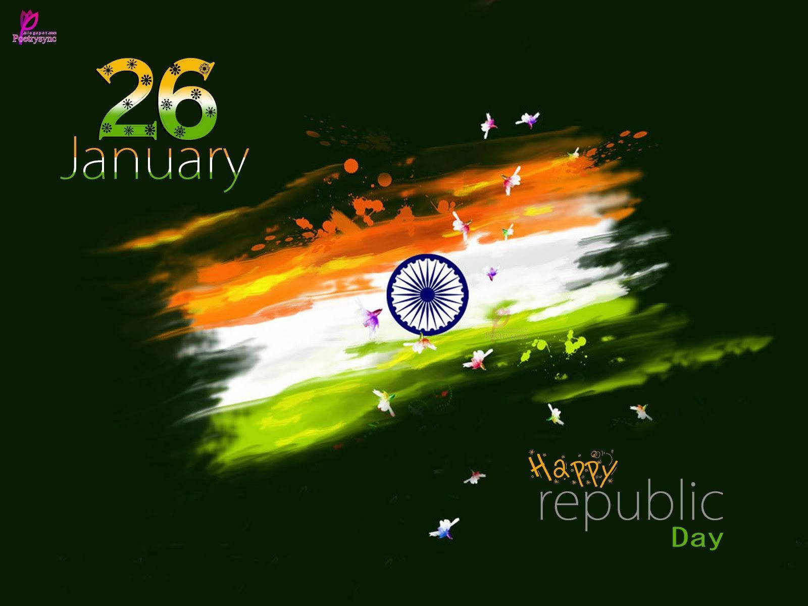 Republic Day Black Background Wallpaper