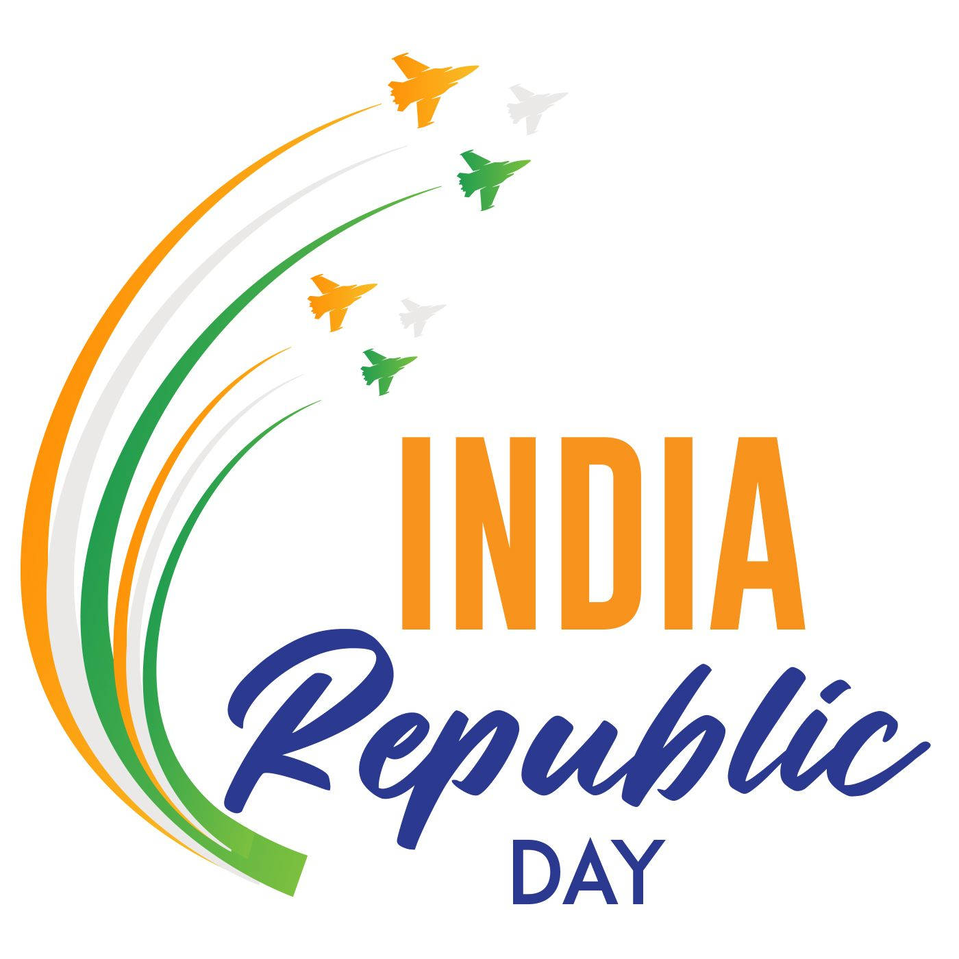 Republic Day Plane Art Wallpaper