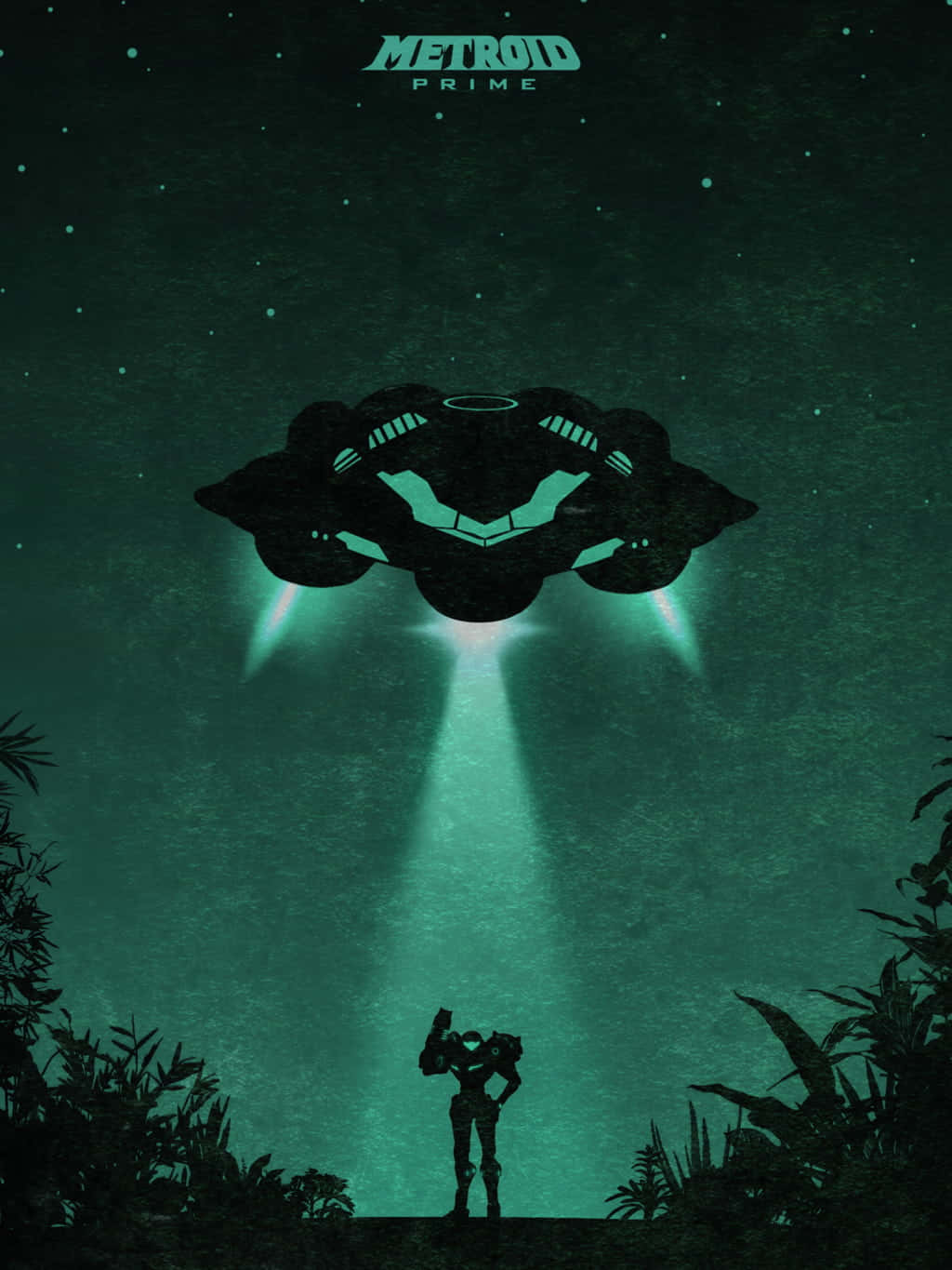 Retro Game Metroid Spaceship Wallpaper