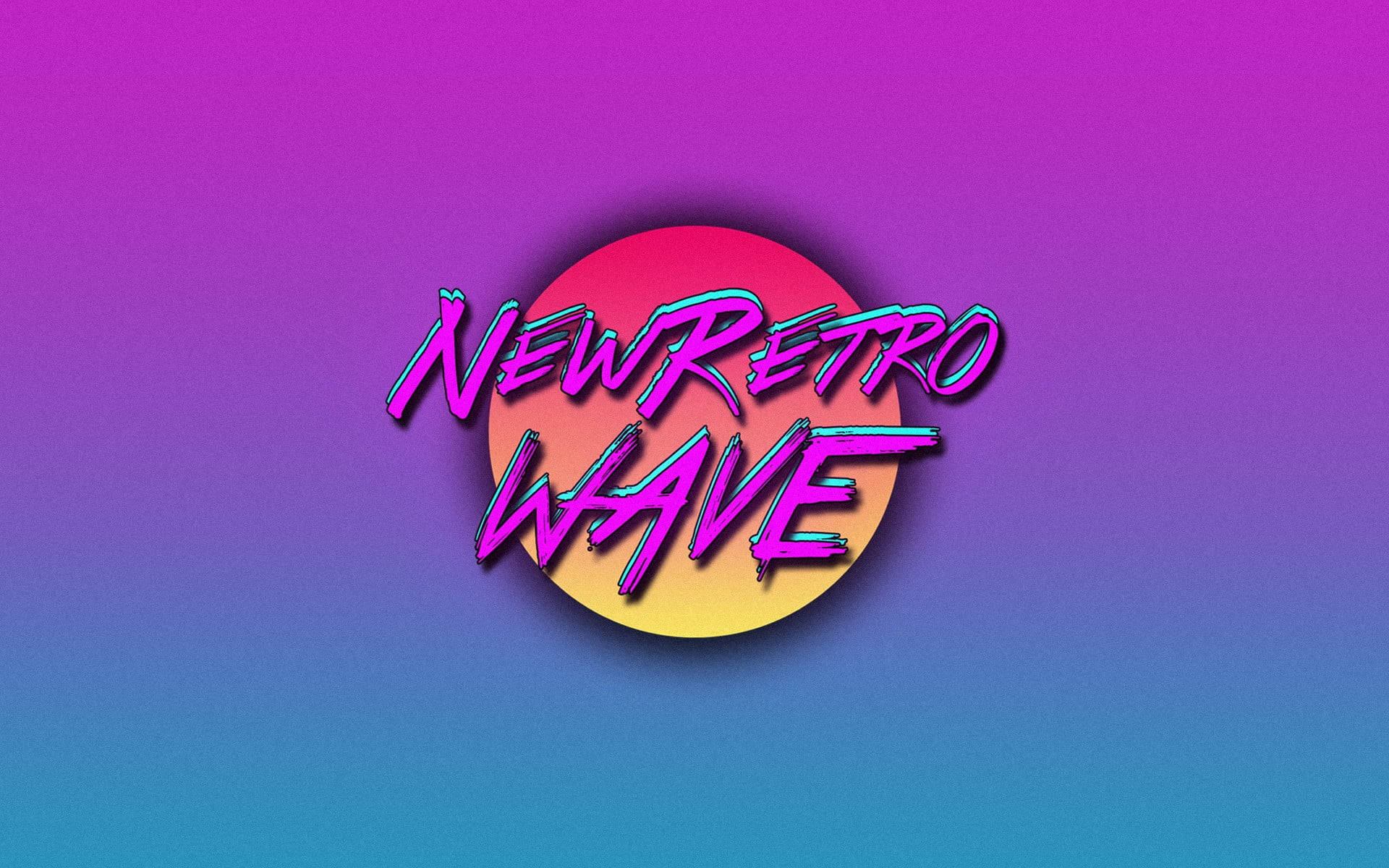 Retro Logo Purple Aesthetic Tumblr Laptop Wallpaper