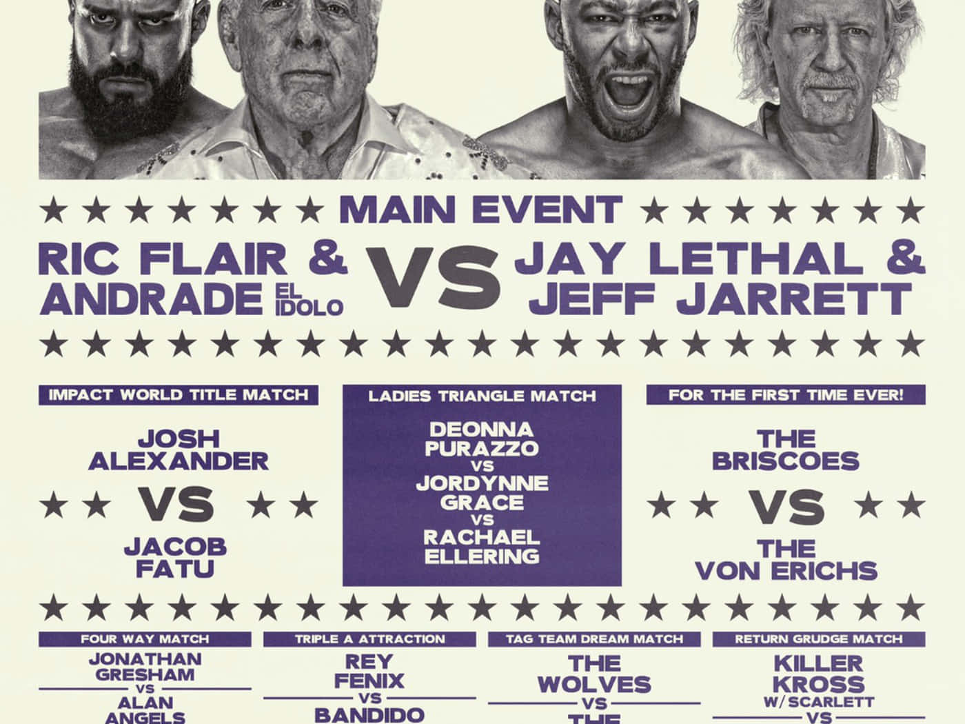 Ric Flair Last Match Poster July 2022 Wallpaper