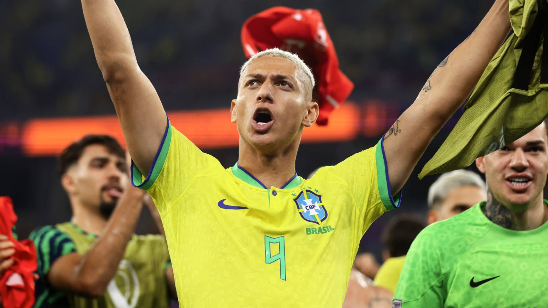 Richarlison De Andrade Celebrating Wallpaper