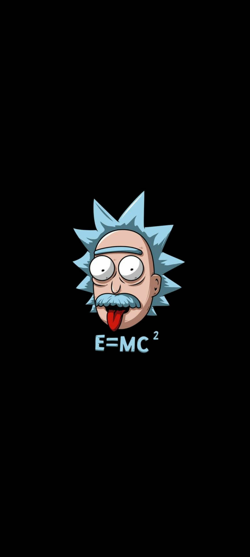 Rick And Morty Cool Einstein Poster Wallpaper