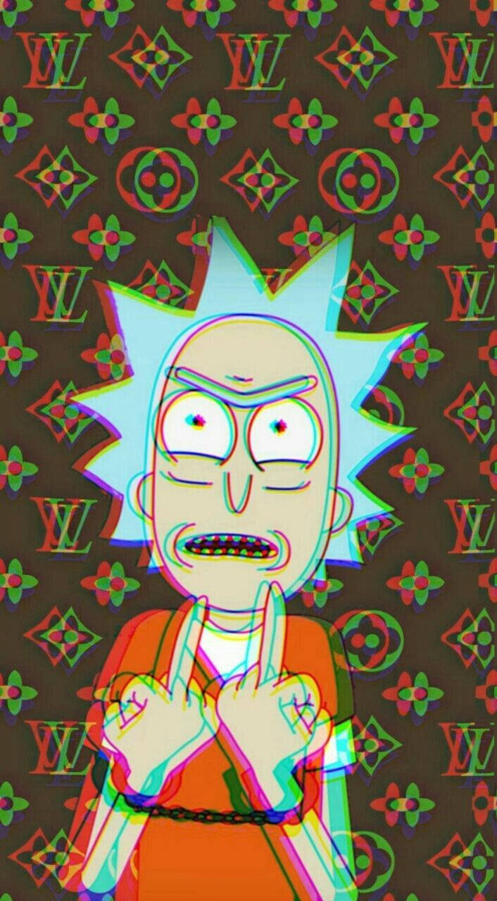 Rick And Morty Phone Louis Vuitton Wallpaper