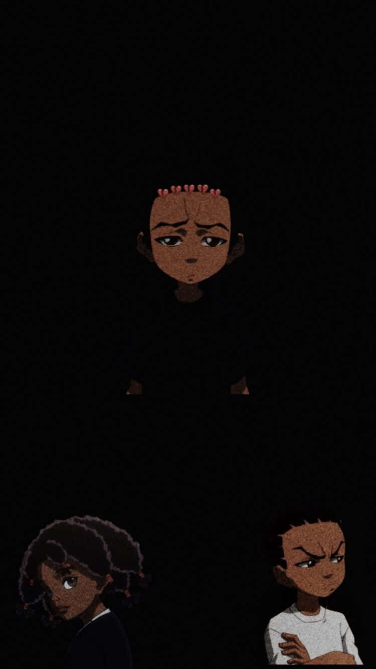 Riley Freeman Expressions Dark Background Wallpaper
