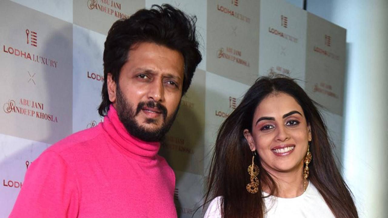 Riteish Deshmukh And Pretty Genelia Wallpaper