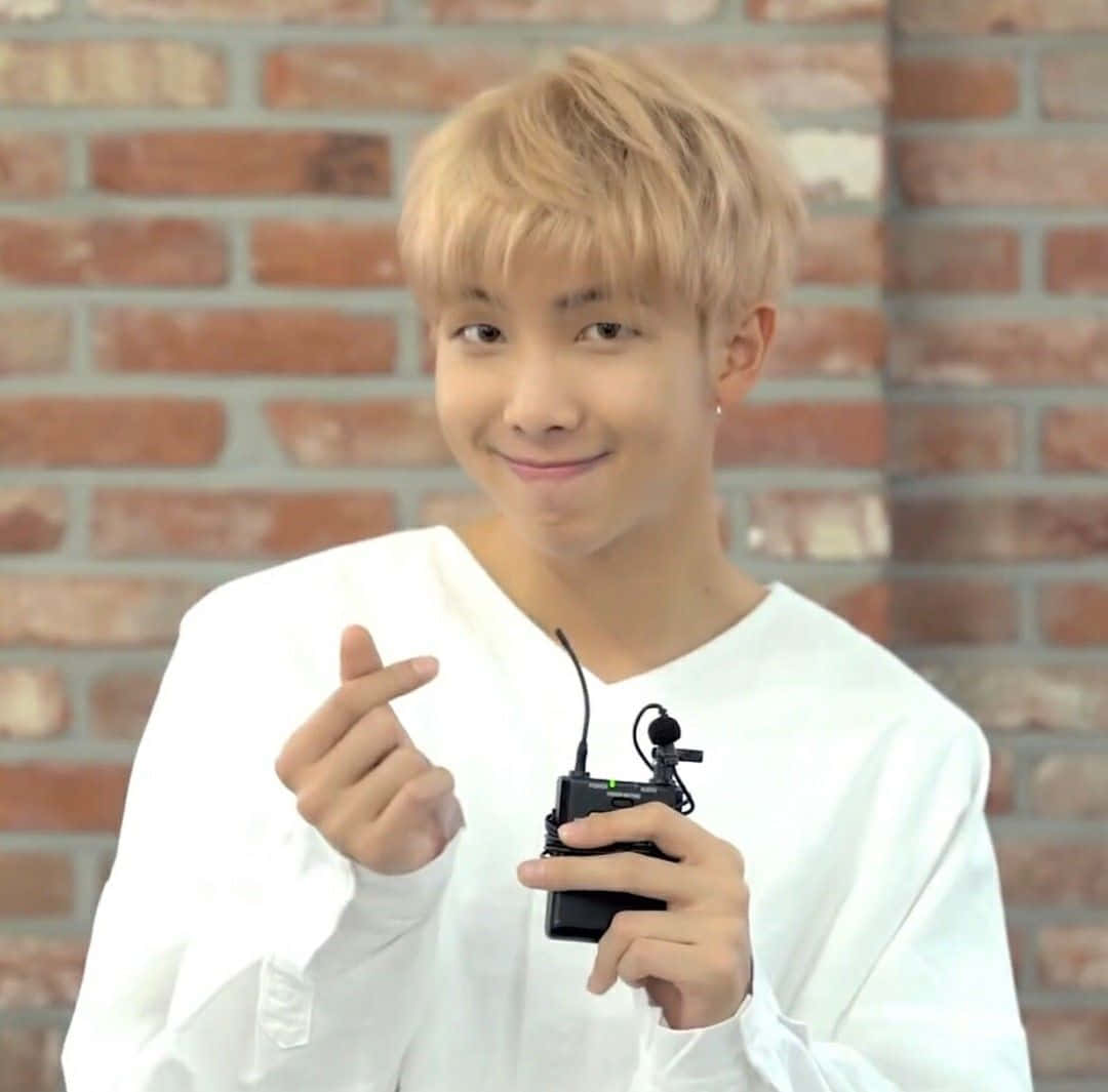 Rm Bts Finger Heart Wallpaper