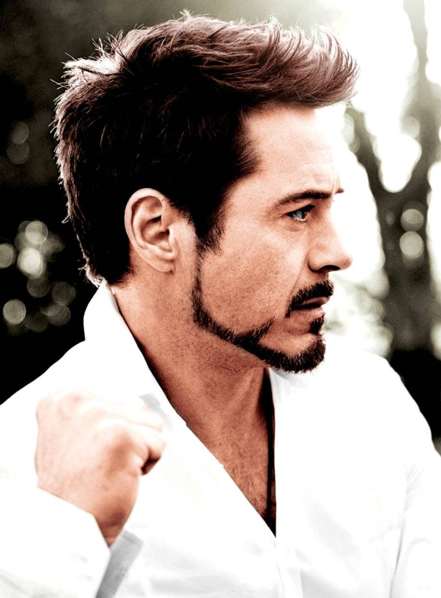 Robert Downey Jr. Side Profile Wallpaper