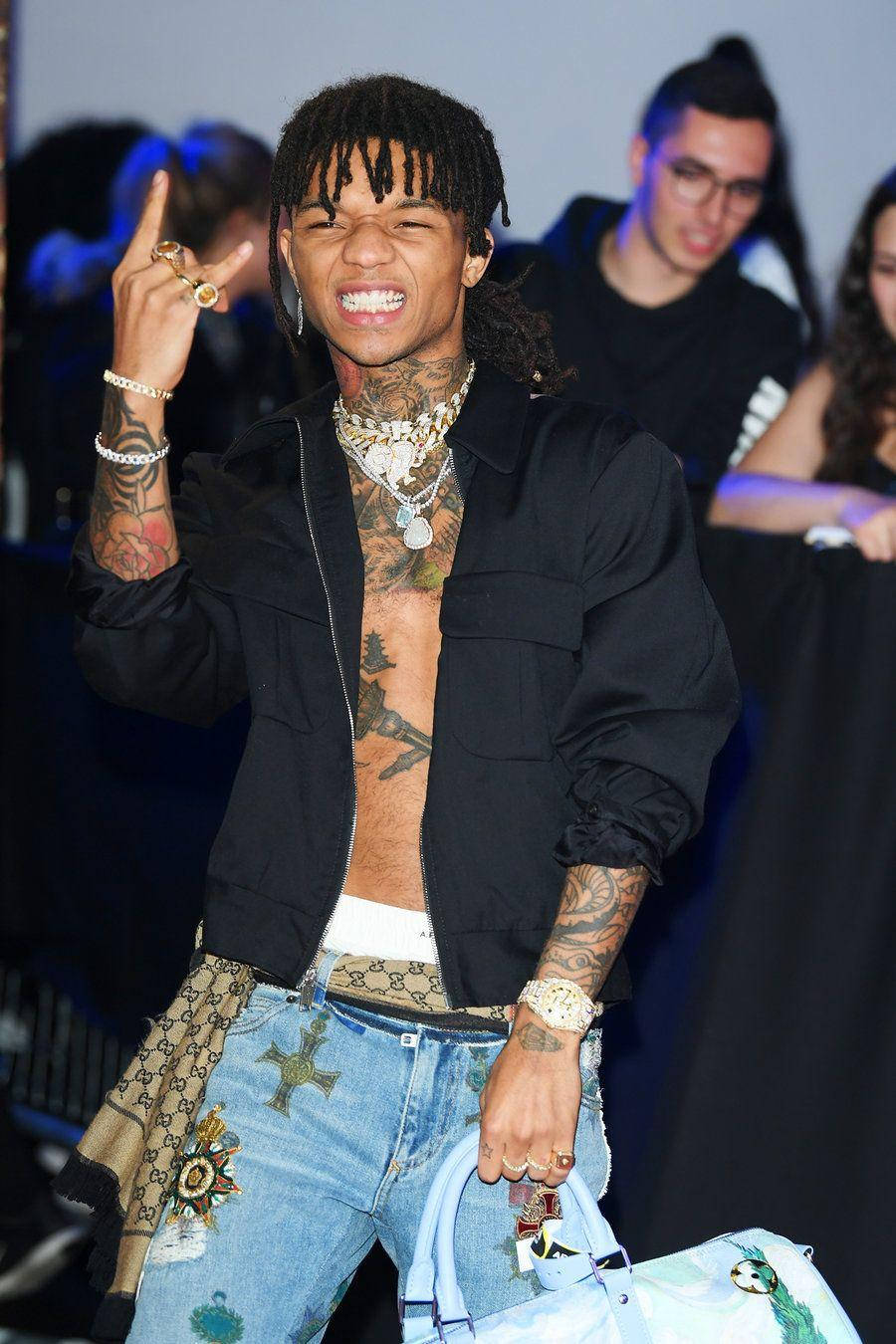 Rock Pose Of Swae Lee Wallpaper