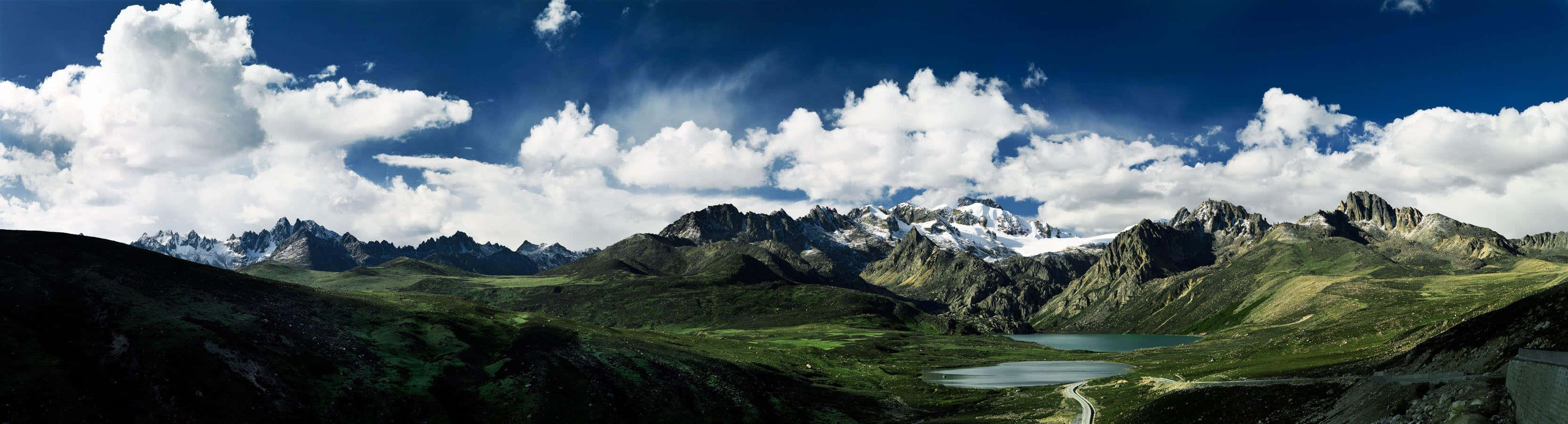 Rocky Mountains Panoramic Desktop Wallpaper
