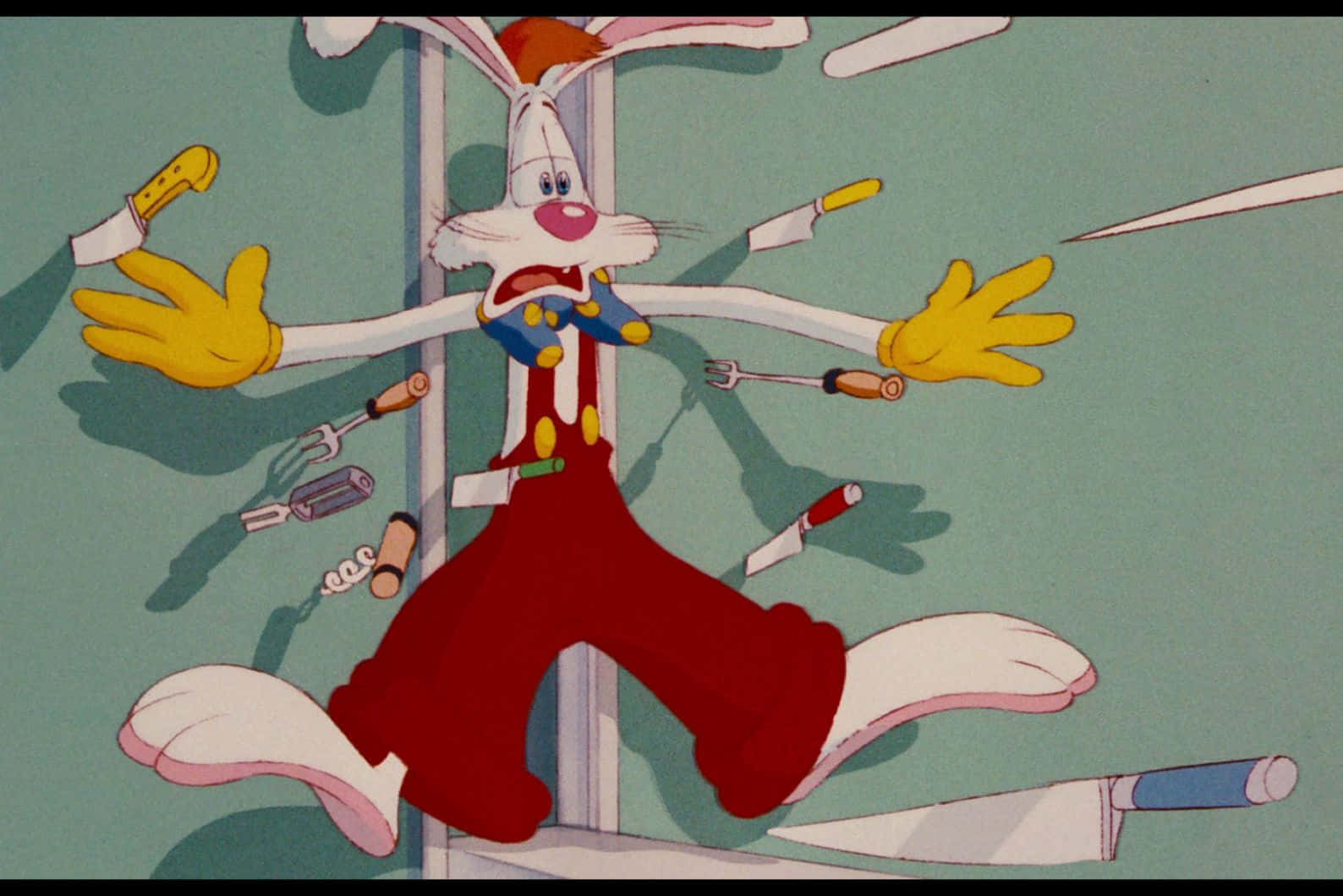 Roger Rabbit Dodging Knives Wallpaper