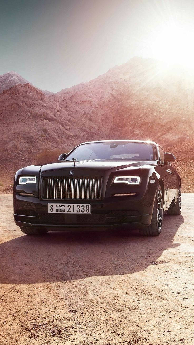 Rolls-royce 4k Wraith On Desert Wallpaper