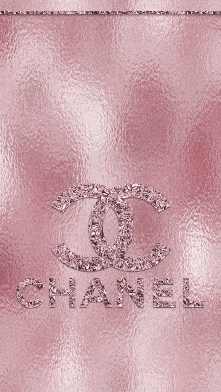 Rose Gold Chanel Monogram Wallpaper