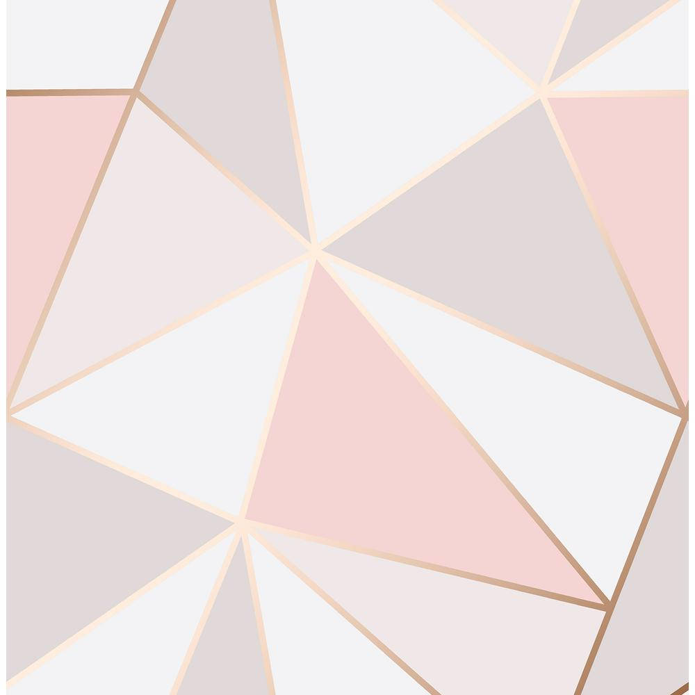 Rose Gold Geometric Wallpaper