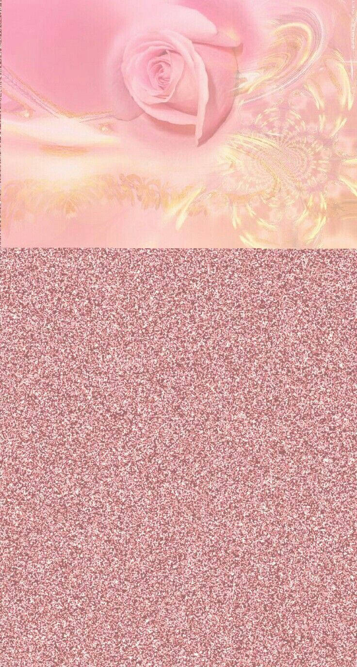 Rose Gold Glitters Wallpaper