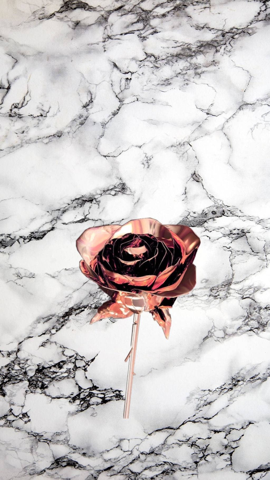 Rose Gold Rose Flower Wallpaper