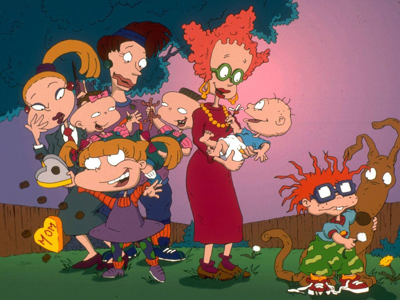 Rugrats Mommies Lifting Babies Wallpaper