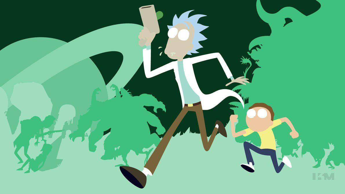 Running Rick And Morty 4k Wallpaper