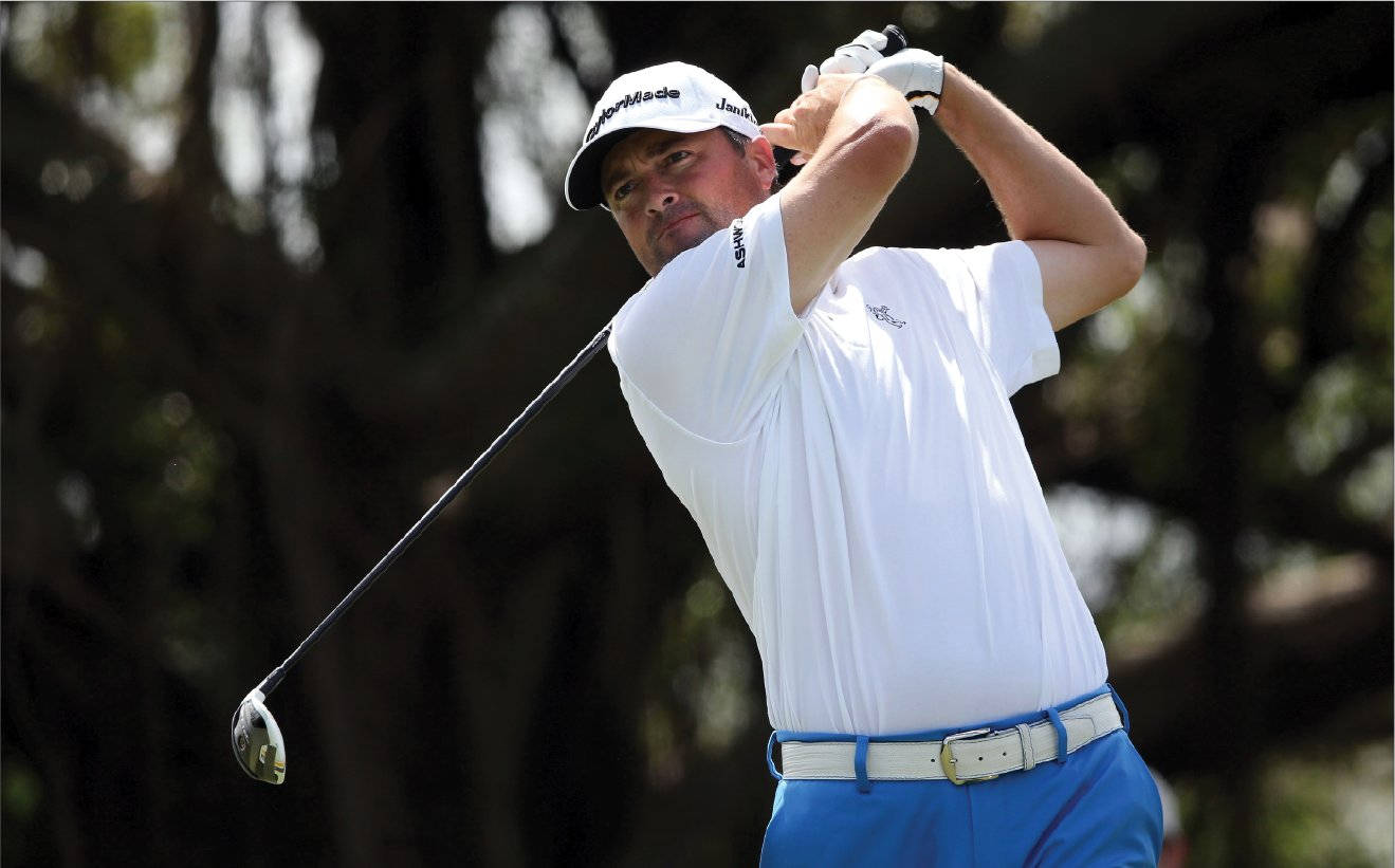 Ryan Palmer White Shirt Swinging Wallpaper