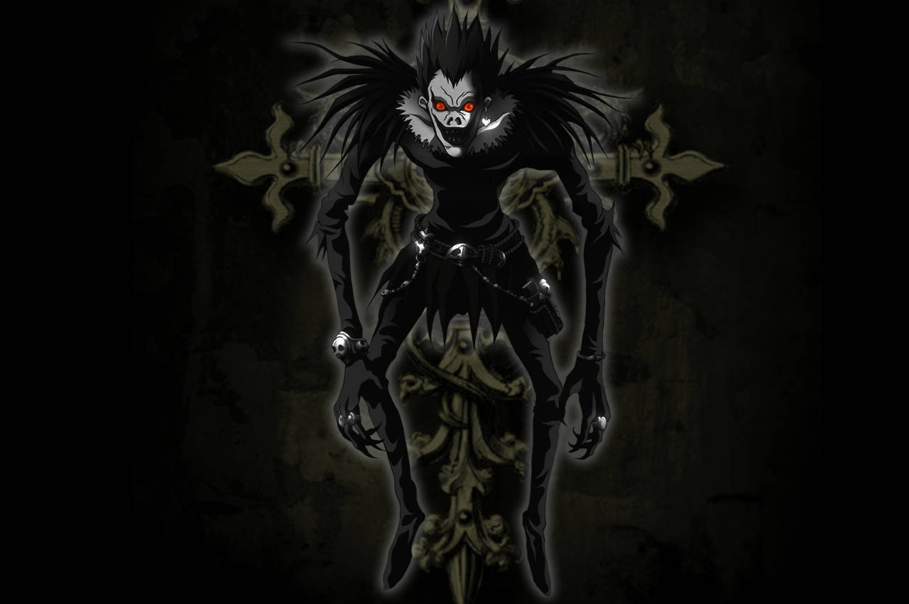 Ryuk With A Cross Wallpaper